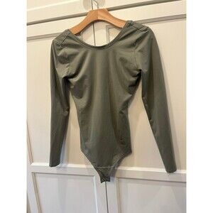 Spanx size small green bodysuit one piece shapewear